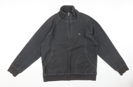 Fat Face Men's Black Medium Pullover Sweatshirt