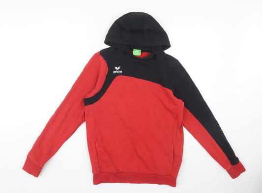 Erima Boys Red & Black Pullover Hoodie 13-14 Years
