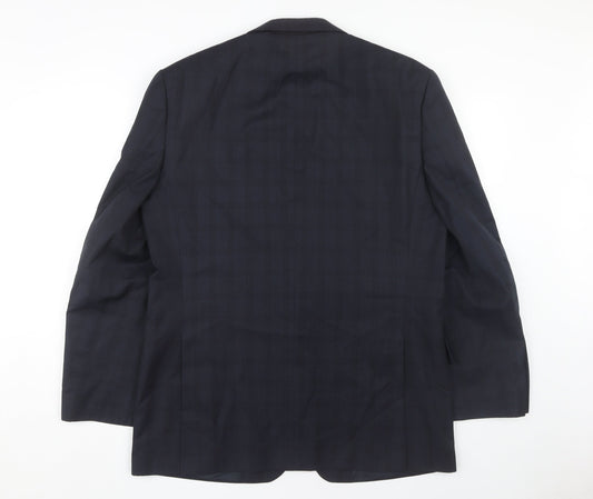 Daniel Hechter Men's Blue Check Blazer, 42