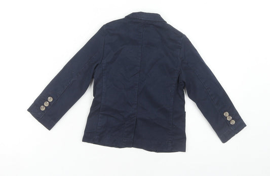 Next Boys Blue Cotton Blazer 3 Years