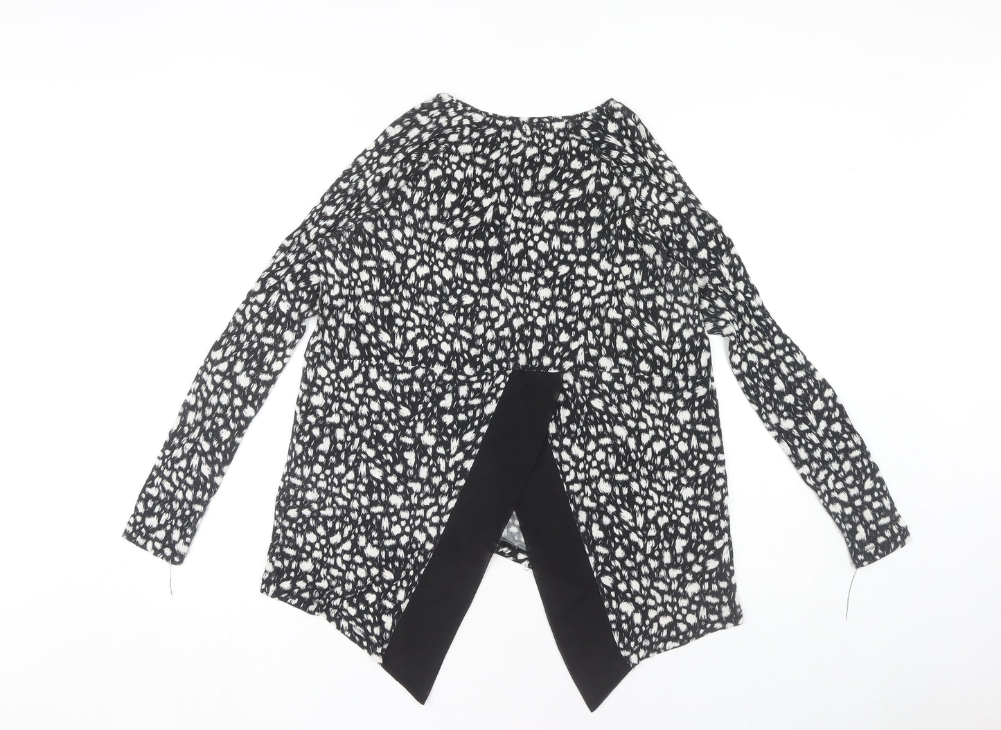 Label Lab Women's Black Animal Print Top Size 10