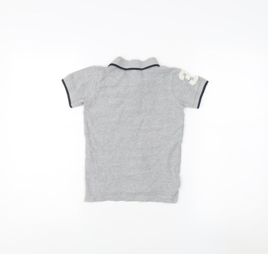 Beverly Hills Polo Club Boys Grey Polo Shirt 7-8 Years