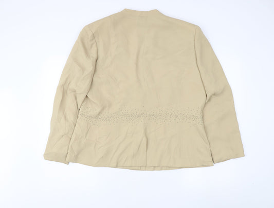 Jacques Vert Women's Beige Suit Jacket Size 20
