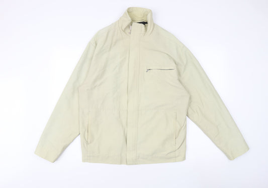 Jeff Banks Men's Beige Windbreaker Jacket M