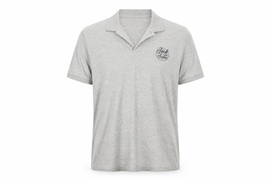 Jack & Jones Men's Grey Polo Shirt L Short Sleeve