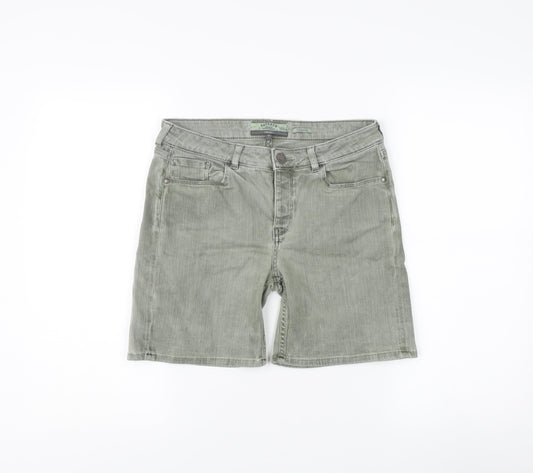 FatFace Women's Grey Denim Shorts, Size 6