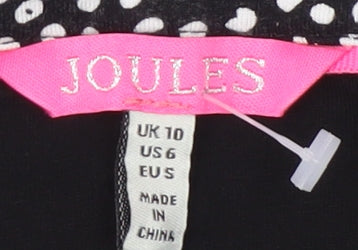 Joules Black Boat Neck 3/4 Sleeve Dress, UK 10