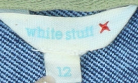 White Stuff Women's Blue Shift Dress Size 12 Casual
