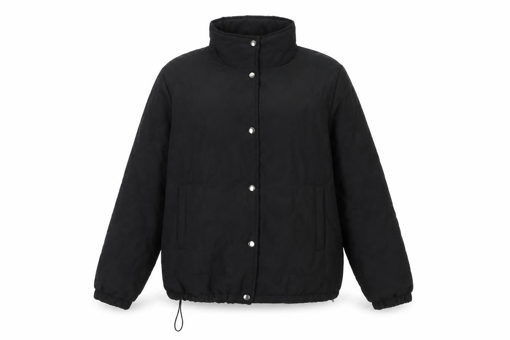 Jacqueline de Yong Women's Black Quilted Jacket XL
