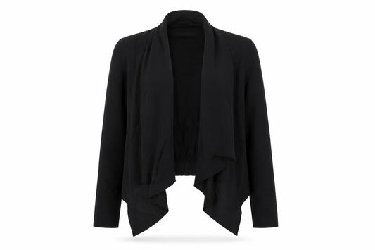 Womens UK Size 2  AllSaints Black Viscose Blend Jacket