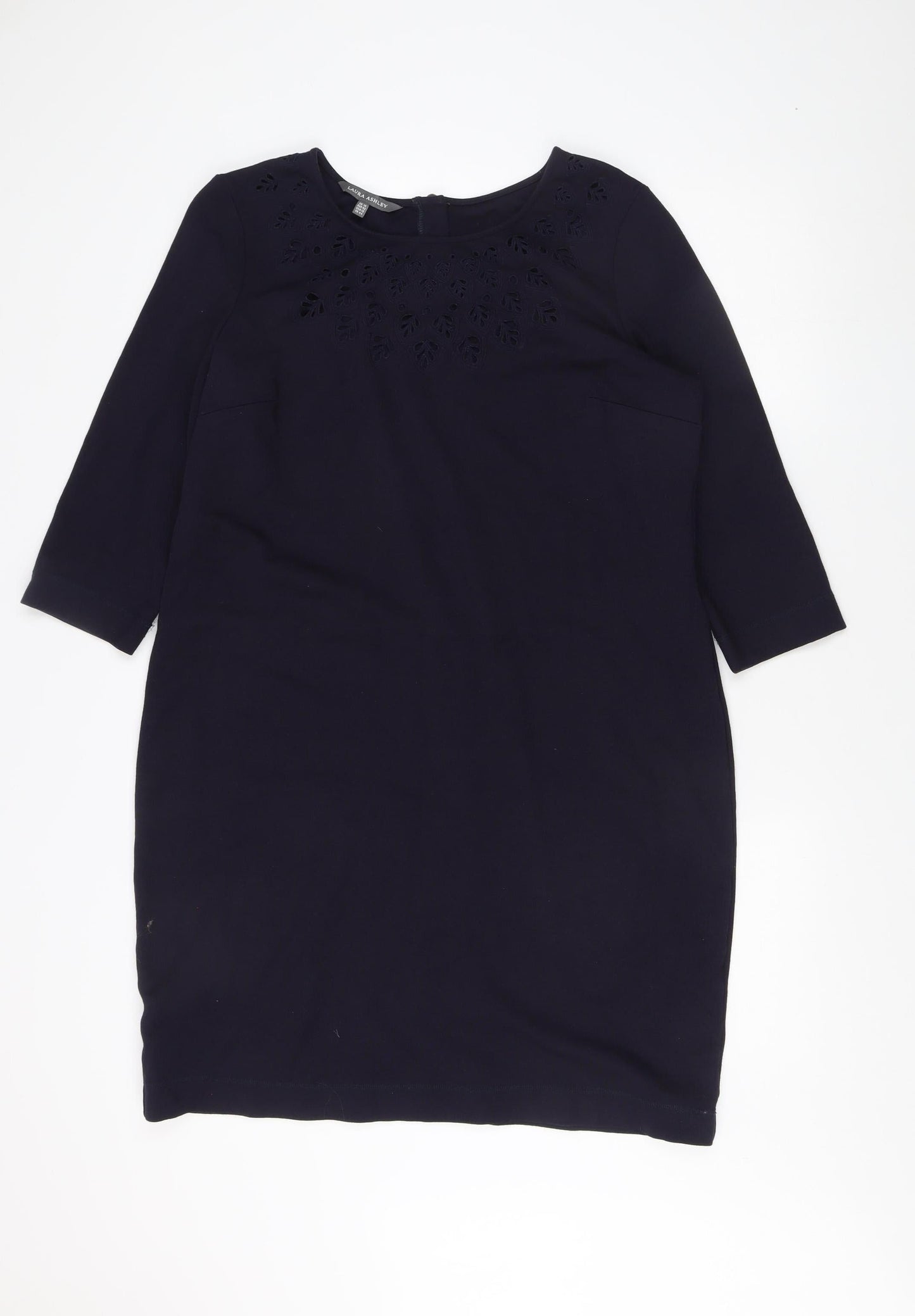 Laura Ashley Women's Black Sheath Dress Size 16