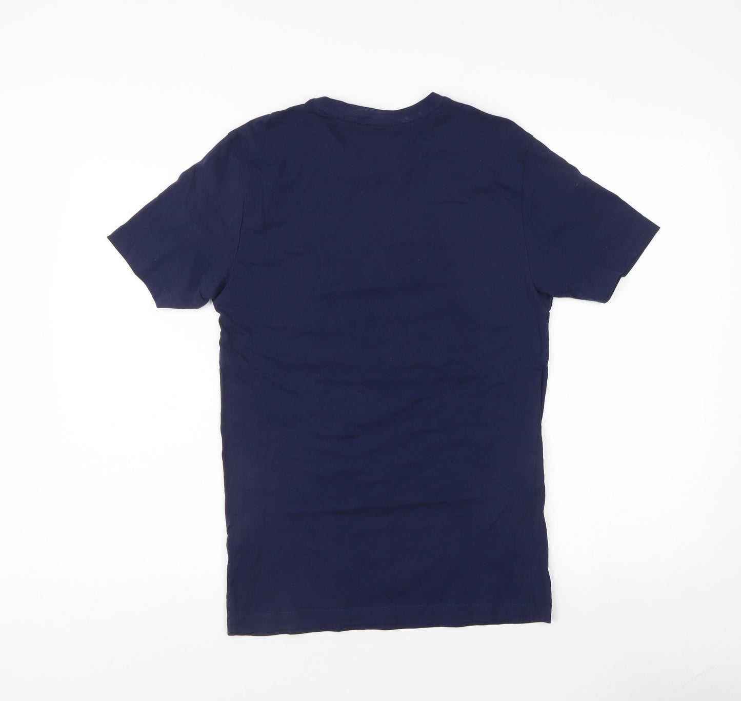 Unisex Adultss UK Size XS U.S. Polo Assn. Blue 100% Cotton T-Shirt