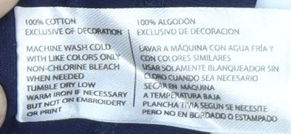 Unisex Adultss UK Size XS U.S. Polo Assn. Blue 100% Cotton T-Shirt