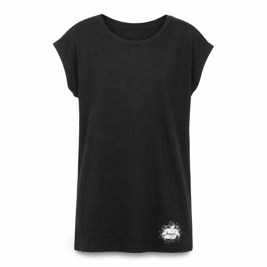 Womens UK Size S Bench Black Cotton Blend T-Shirt