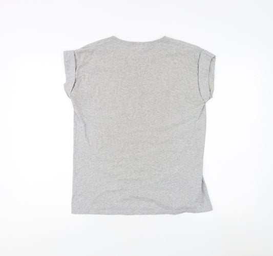 River Island Girls Graphic Print Grey T-Shirt - Size 11-12 Years
