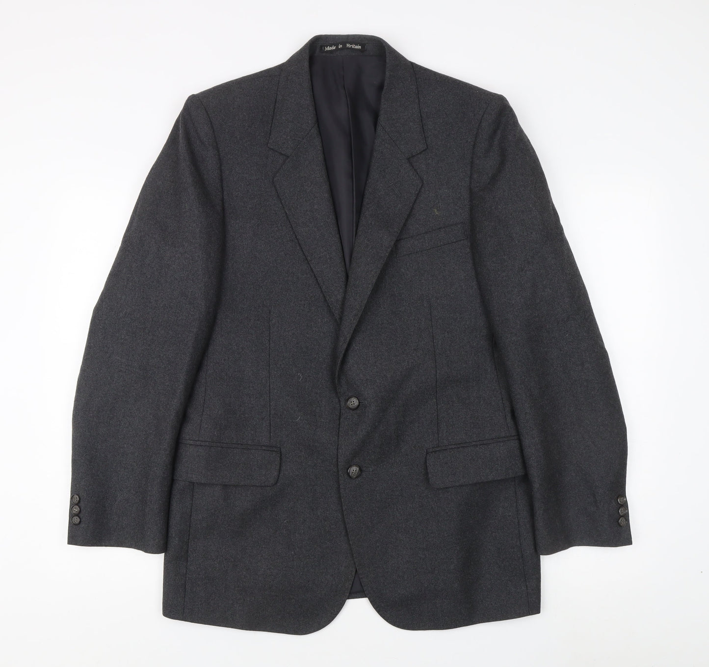 Dunn & Co Men's Grey Wool Blazer 40 Regular Jacket