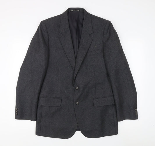 Dunn & Co Men's Grey Wool Blazer 40 Regular Jacket
