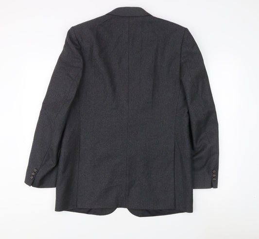 Dunn & Co Men's Grey Wool Blazer 40 Regular Jacket