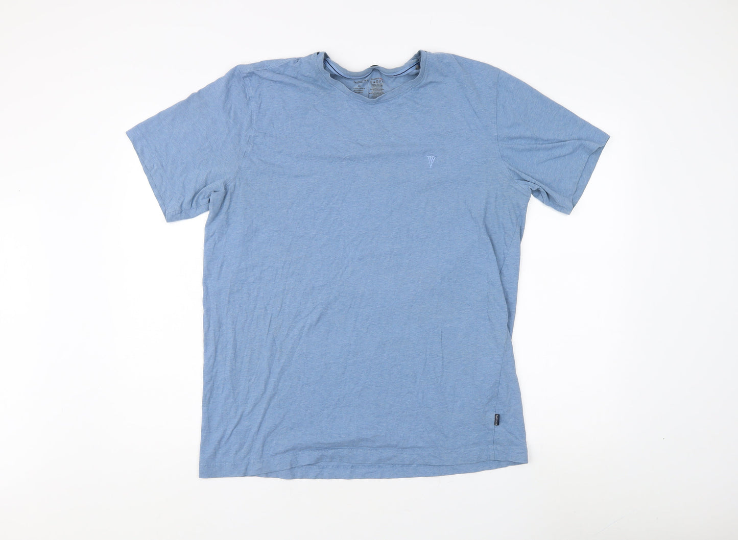 Van Heusen Men's Blue XL Cotton Rich Crew Neck T-Shirt
