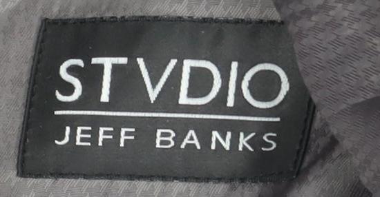 Jeff Banks Mens Grey Wool Blazer, Size 40, Regular Fit