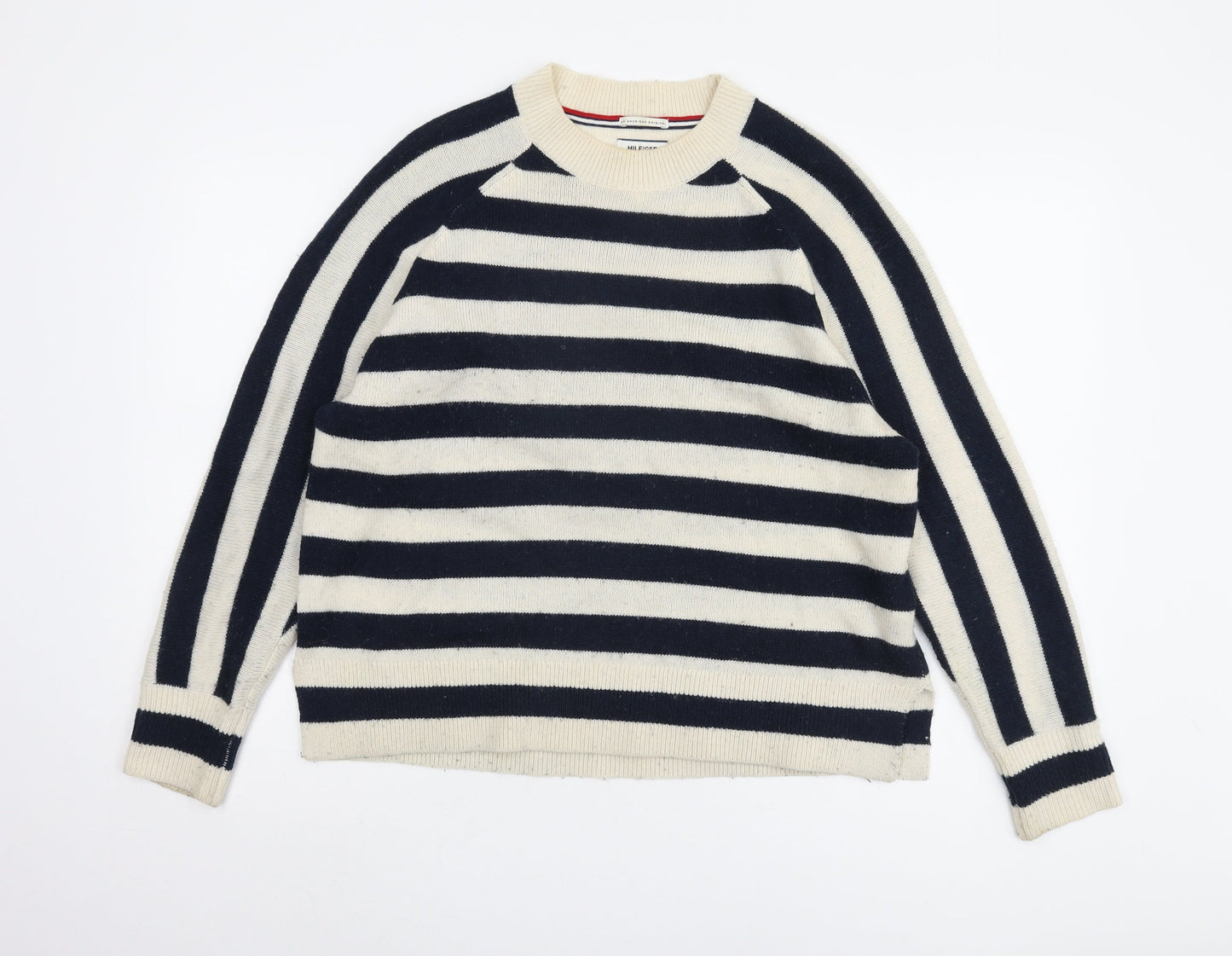 Hilfiger Denim Women's Striped Pullover Jumper, Multicoloured, S