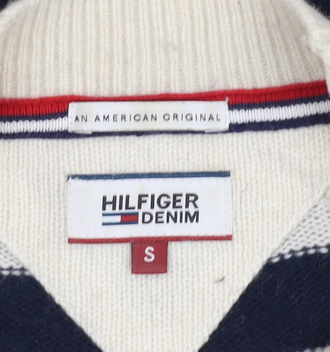 Hilfiger Denim Women's Striped Pullover Jumper, Multicoloured, S