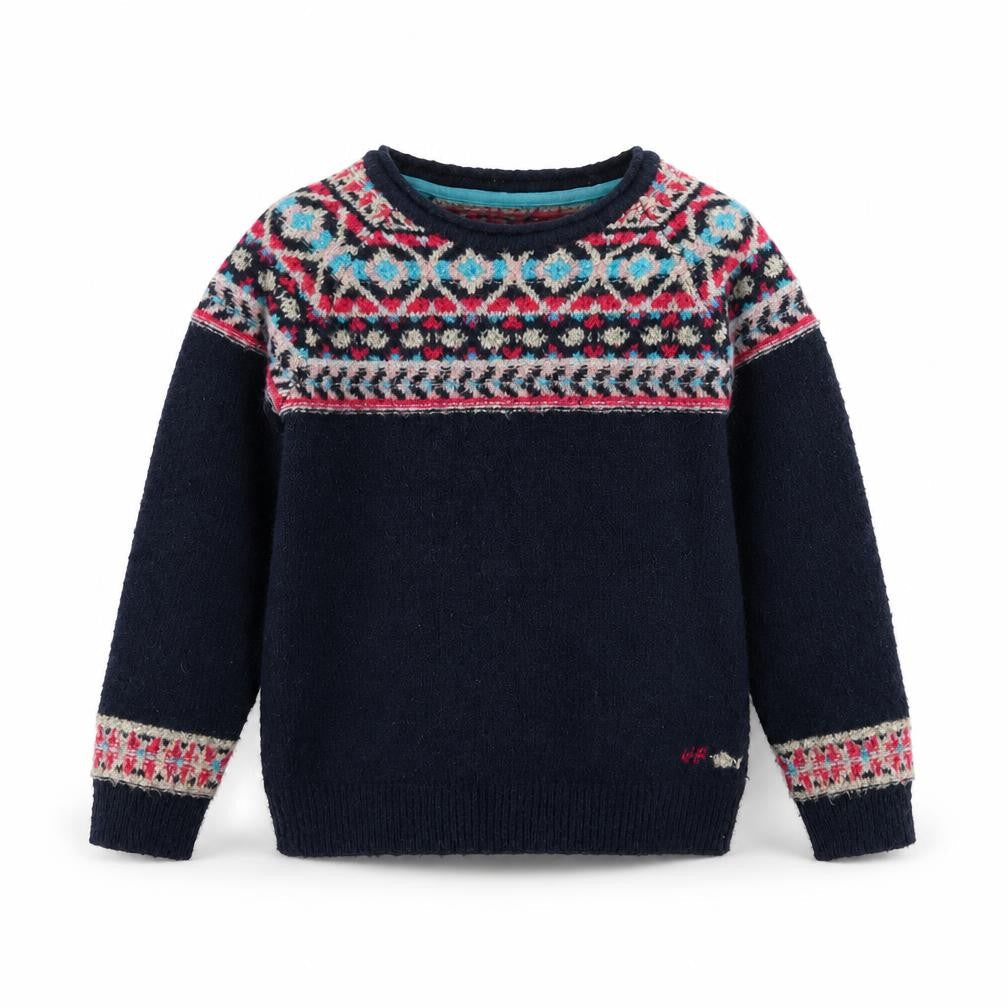 Weird Fish Girls Multicoloured Pullover Jumper, 9-10 Years
