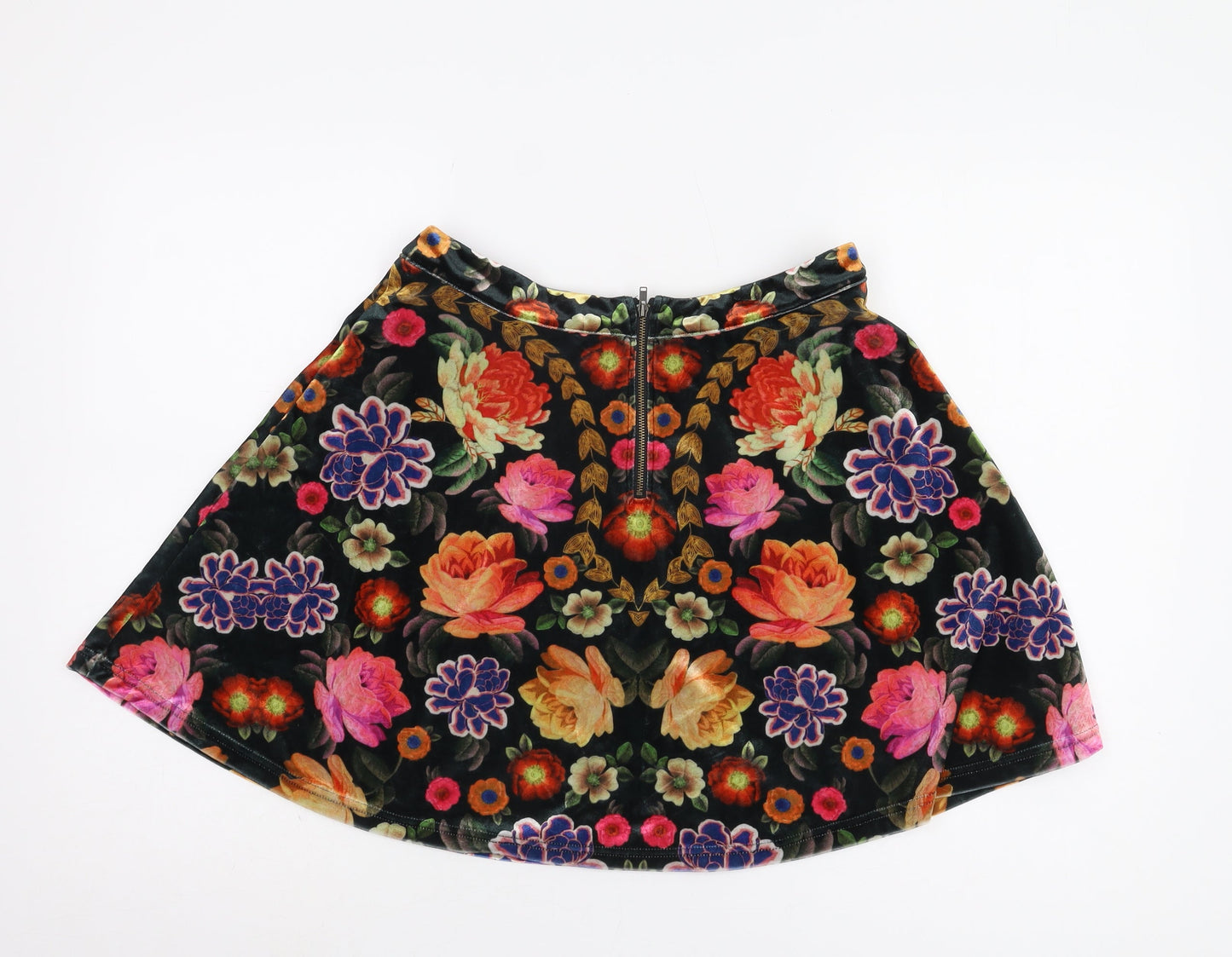MINKPINK Women's Multicoloured Floral Velvet Skirt M