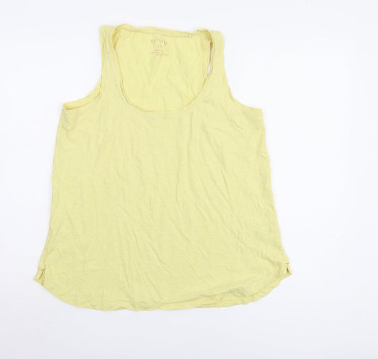 FatFace Women's Yellow Cotton Tank Top Size 12