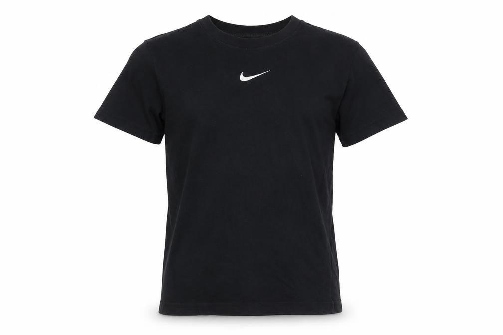 Nike Boys Black T-Shirt M Size Relaxed Fit Casual Logo