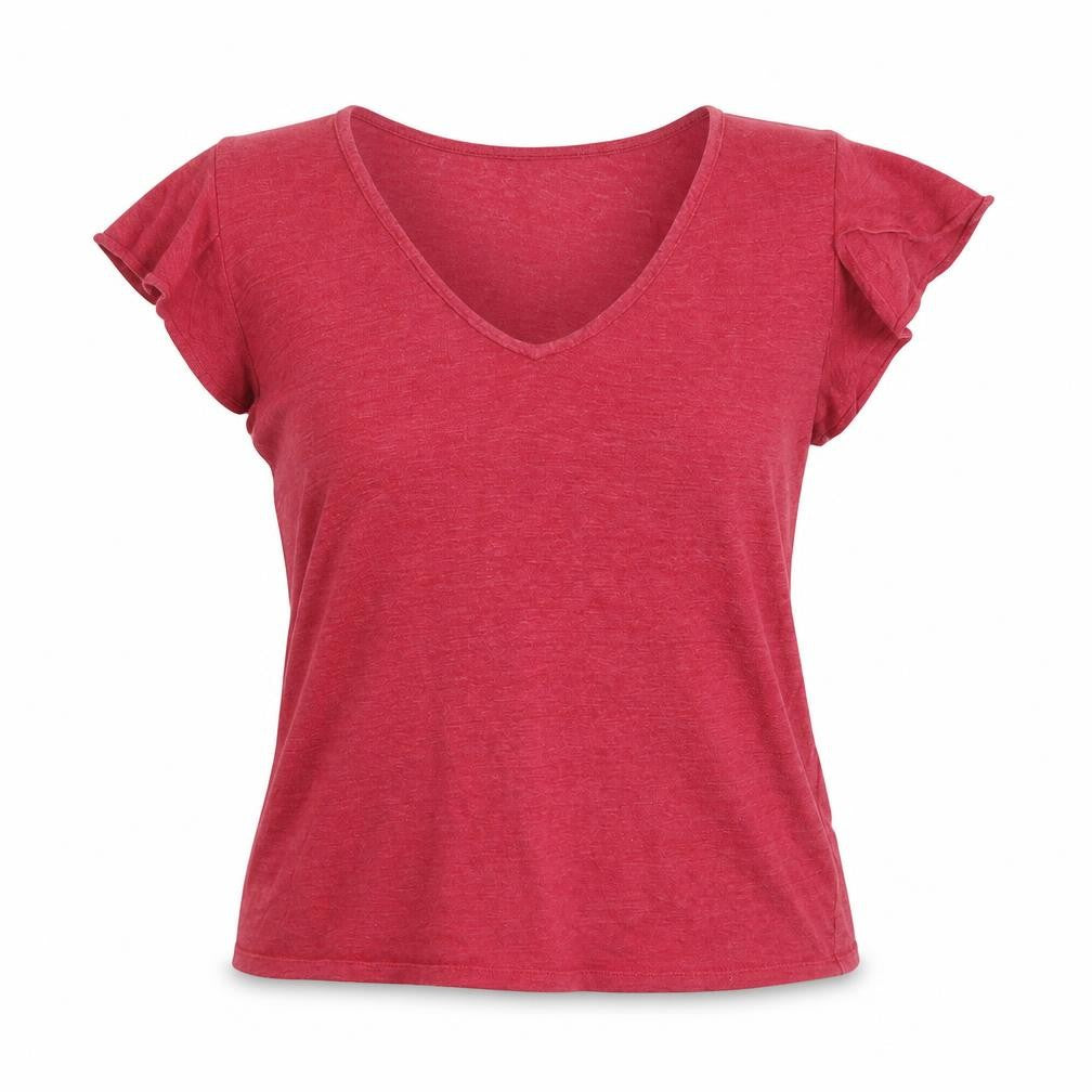 Womens UK Size 12 Massimo Dutti Red  T-Shirt