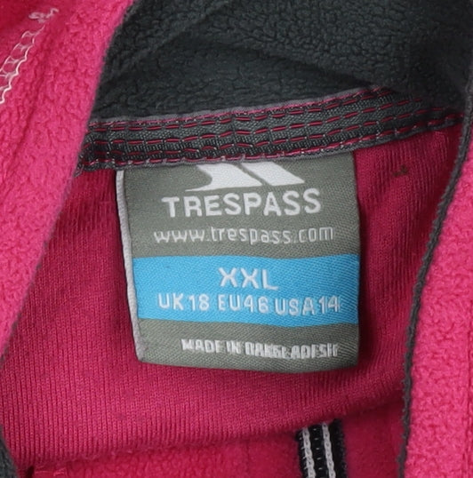 Trespass Women's Pink Pullover Fleece Sweatshirt Size XXL