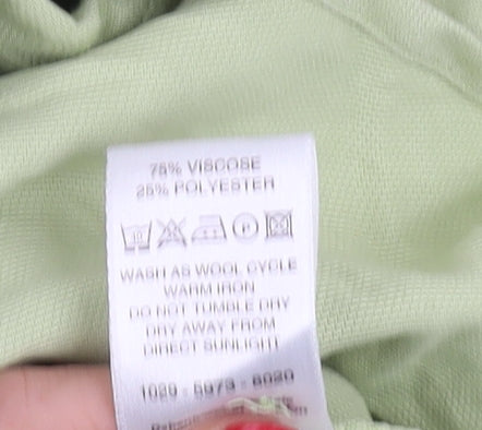 Debenhams Women's Green Button-Up Shirt Size 18
