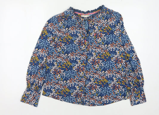 White Stuff Women's Multicoloured Floral Blouse Size 12
