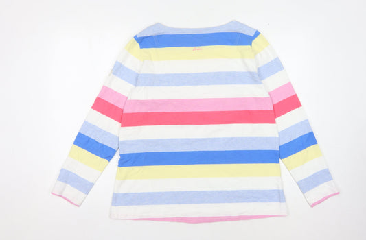 Joules Women's Multicoloured Striped Cotton T-Shirt