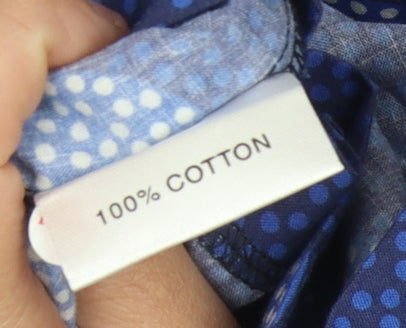 Country Collection Women's Blue Polka Dot Skirt Size 24
