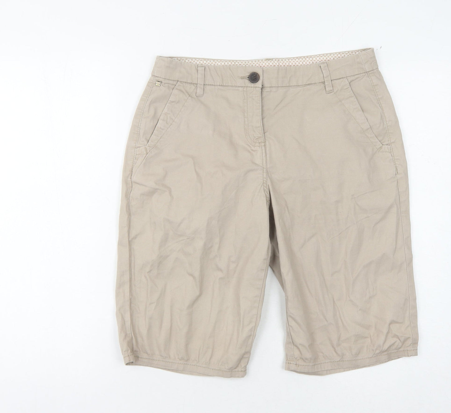 Maine Women's Beige Chino Shorts, Size 10, Debenhams