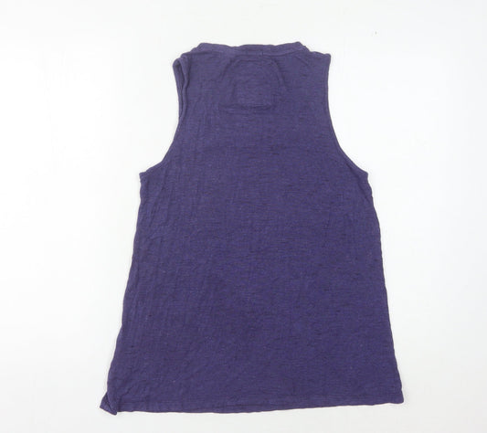 Superdry Women's Purple Medium Tank Top, Casual Summer Style