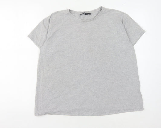 Threadbare Women's Grey T-Shirt, Size 10, Crew Neck