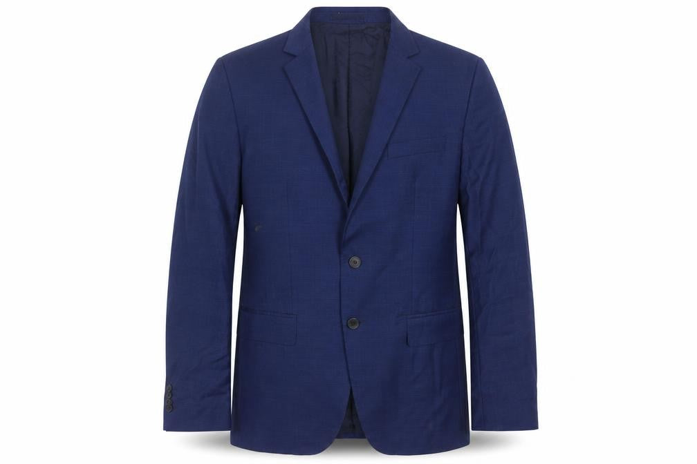 Mens 40 Chest Regular Boss Blue Two-Button Blazer
