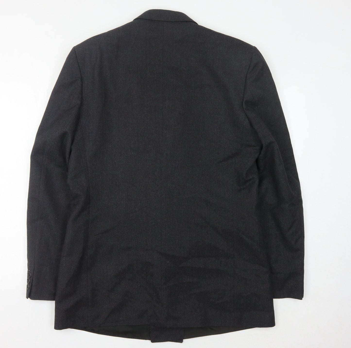 Pin Stripe Men's Black Blazer, Size 42L Formal Jacket