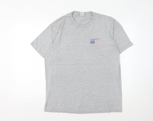 Speedo Men's Grey L Sports Graphic T-Shirt