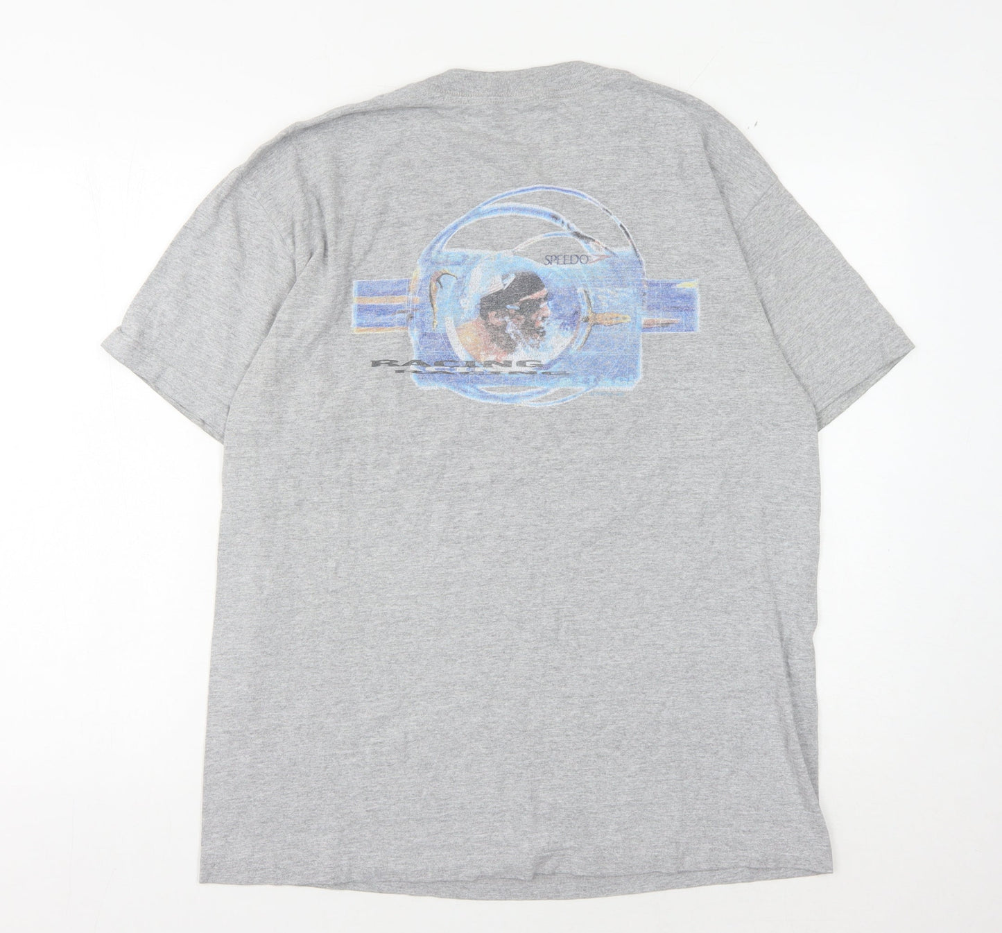 Speedo Men's Grey L Sports Graphic T-Shirt