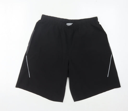 Prince Men's Black M Athletic Running Shorts