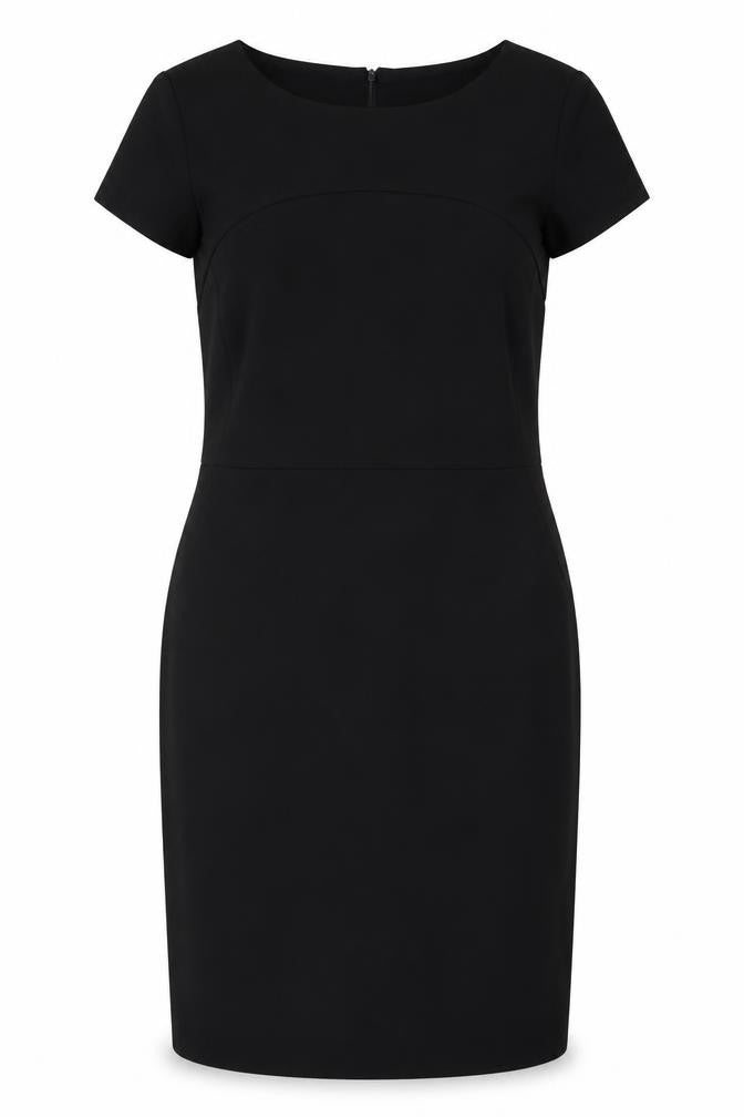 Simon Jersey Women's Black Sheath Dress Size 12 Workwear