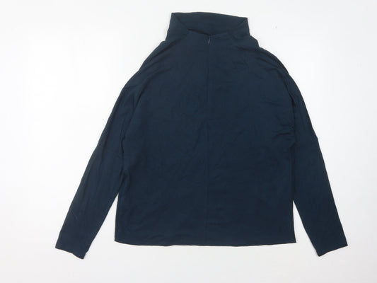 Jigsaw Women's Blue Silk Blouse, XS, Long Sleeve, Casual