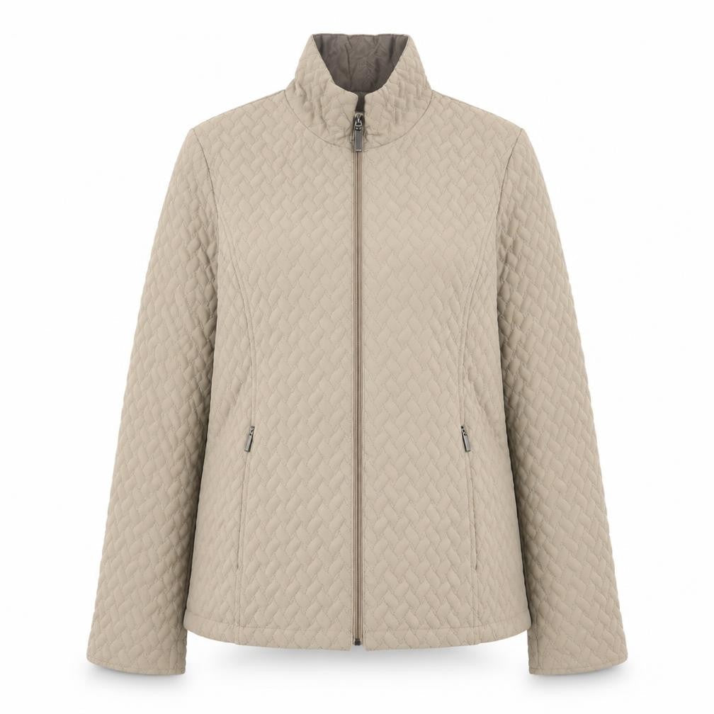 Jacques Vert Women’s Beige Quilted Jacket S Regular Fit