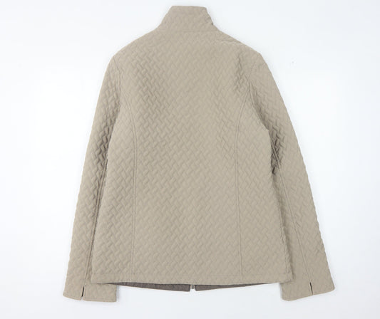 Jacques Vert Women’s Beige Quilted Jacket S Regular Fit