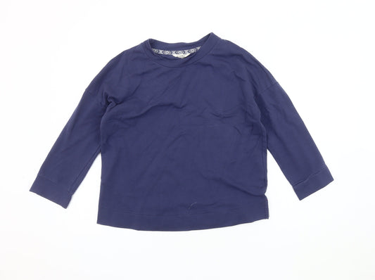 White Stuff Women's Blue T-Shirt Crew Neck Size 8