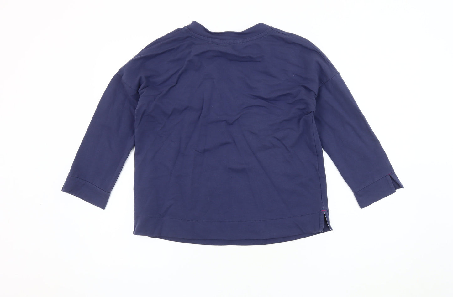 White Stuff Women's Blue T-Shirt Crew Neck Size 8